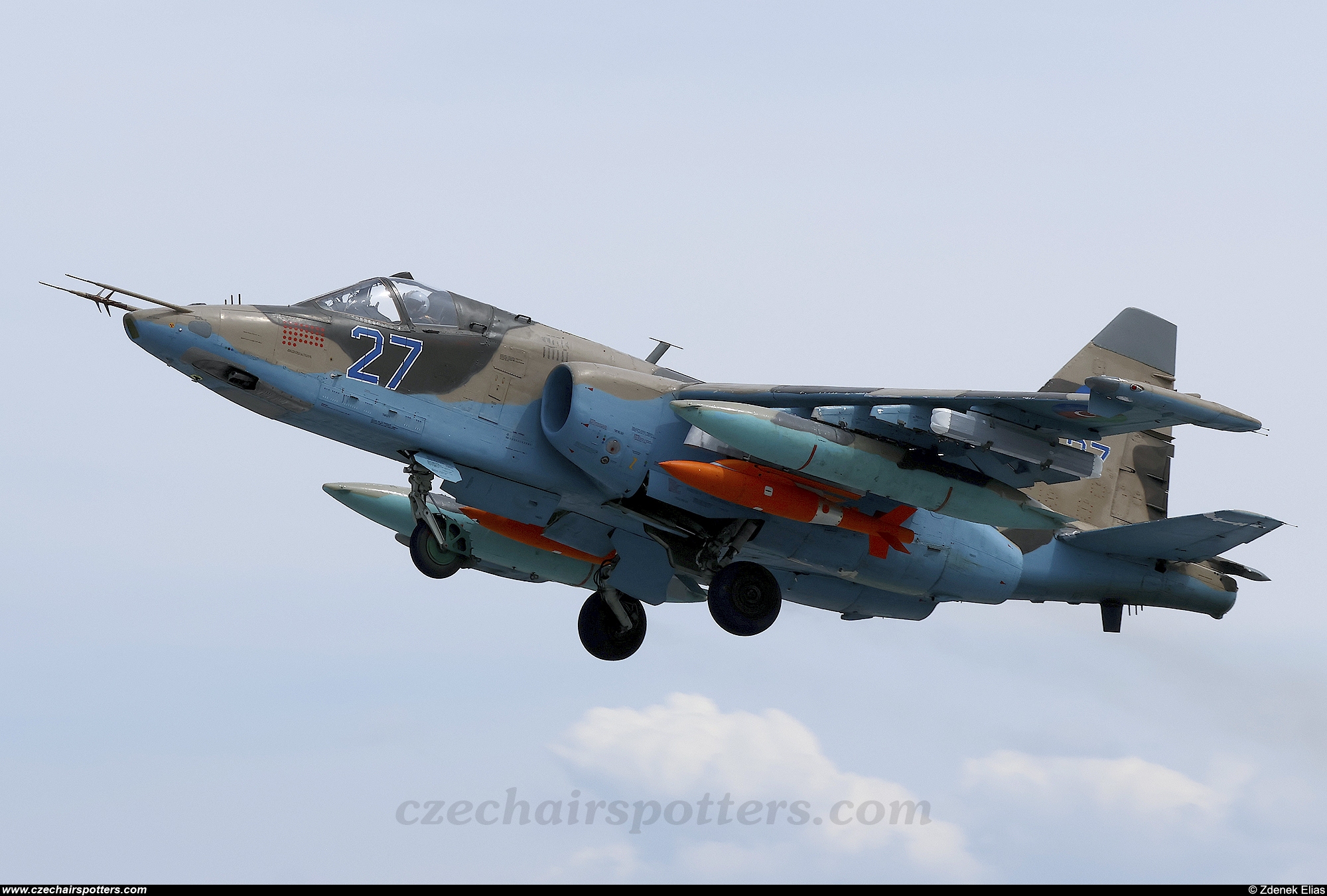 Azerbaijan - Air Forces – Sukhoi Su-25 BM Frogfoot 27 BLUE