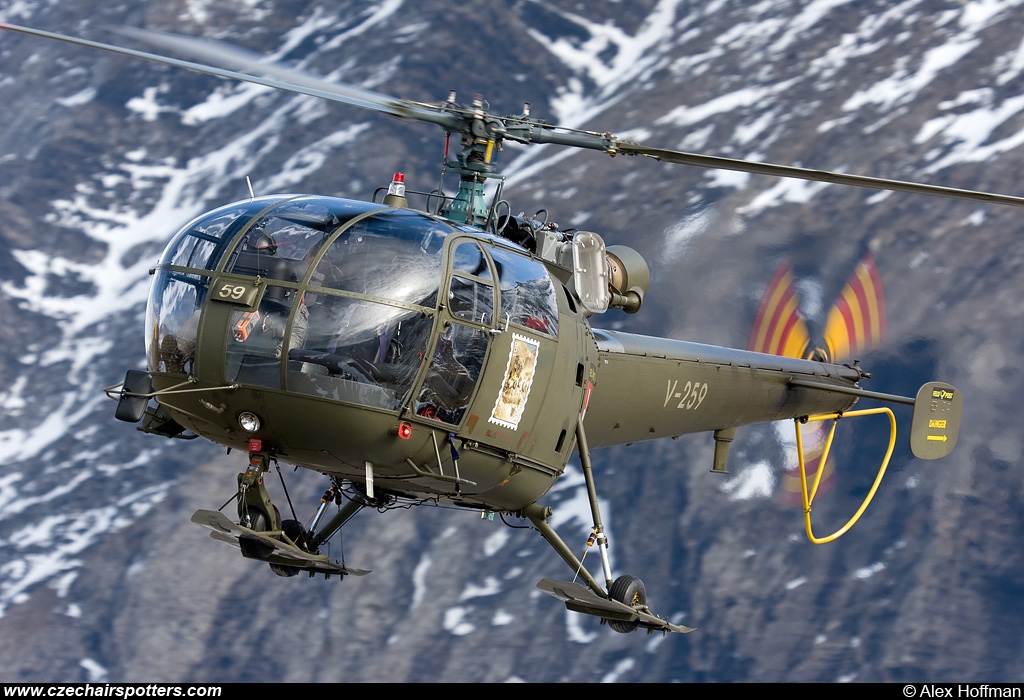 Switzerland - Air Force – F+W Emmen SE-3160 Alouette III  V-259