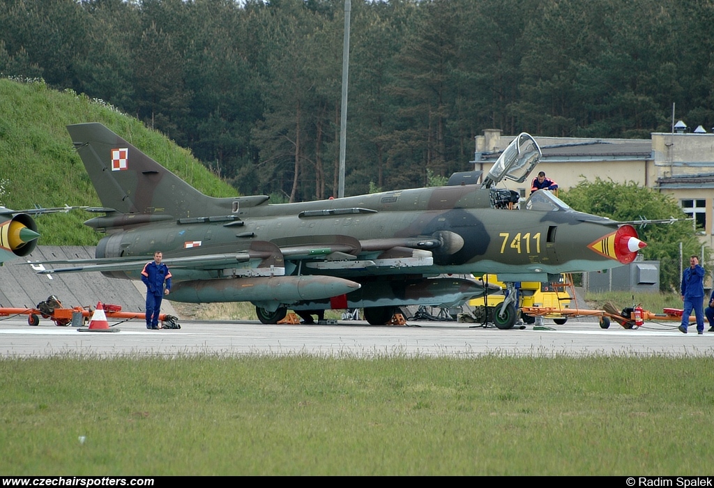 Poland - Air Force – Sukhoi Su-22 M-4 Fitter 7411