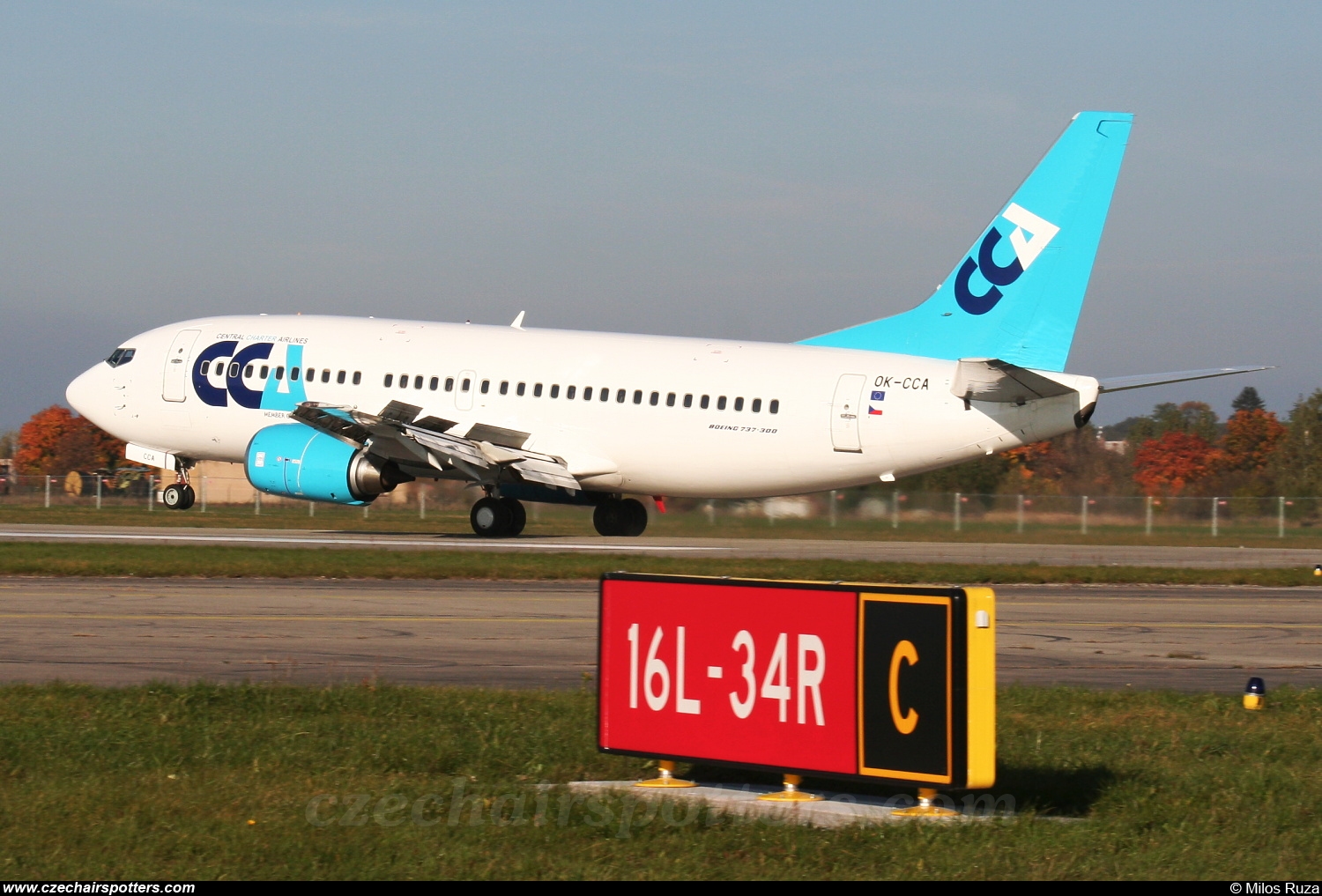 Central Charter Airlines – Boeing B737-31S OK-CCA