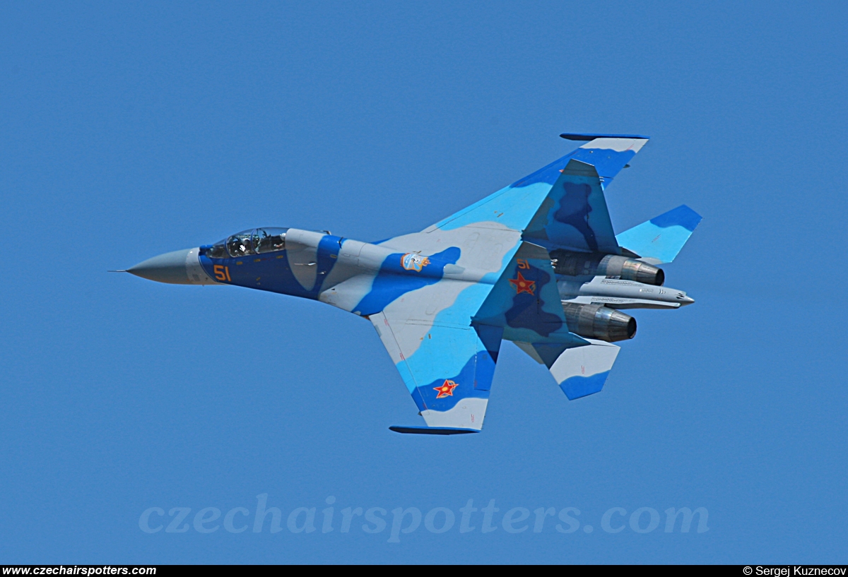 Kazakhstan AF – Sukhoi Su-27 UB Flanker C YELLOW 51