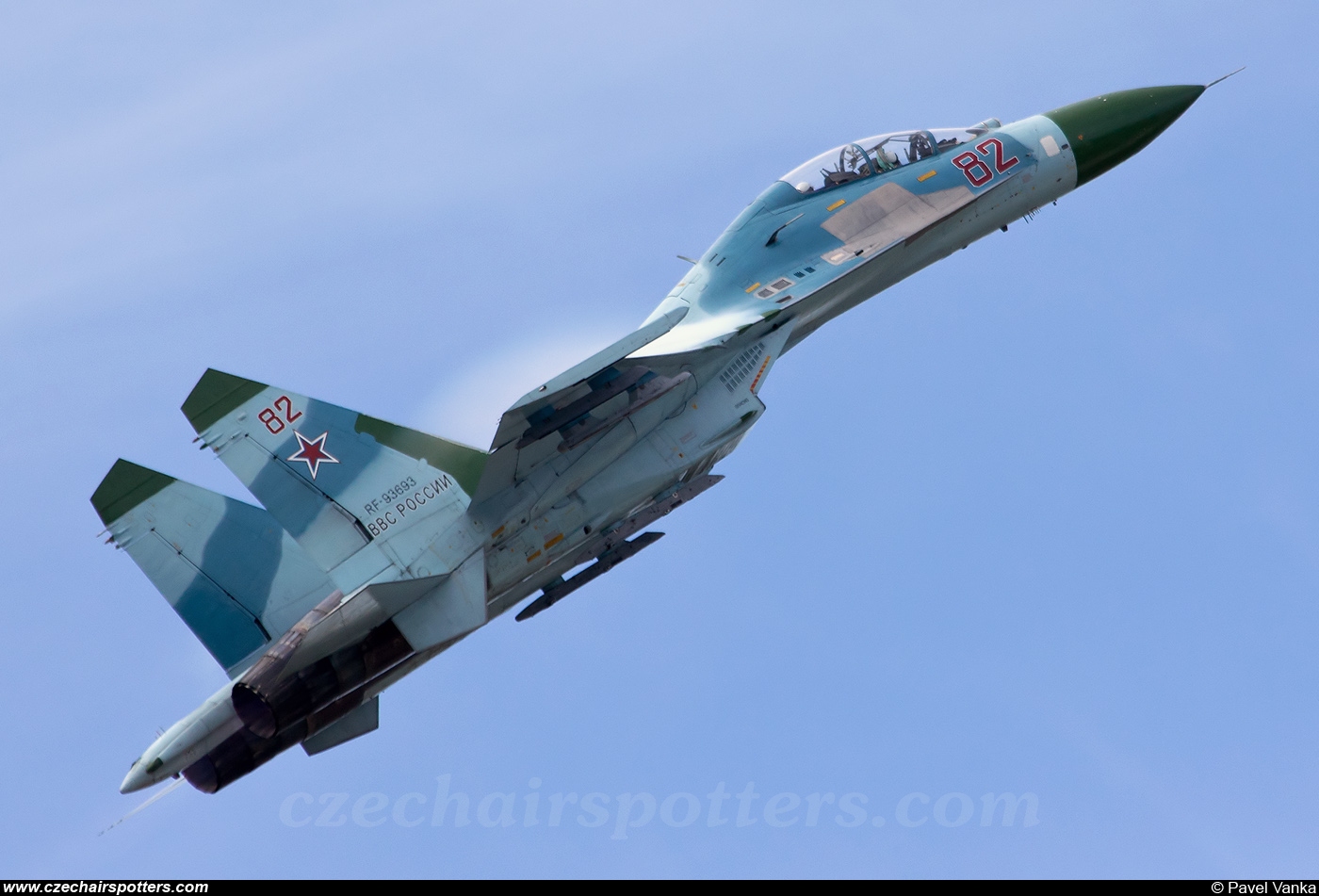 Russia - Air Force – Sukhoi Su-27 UB Flanker C 82