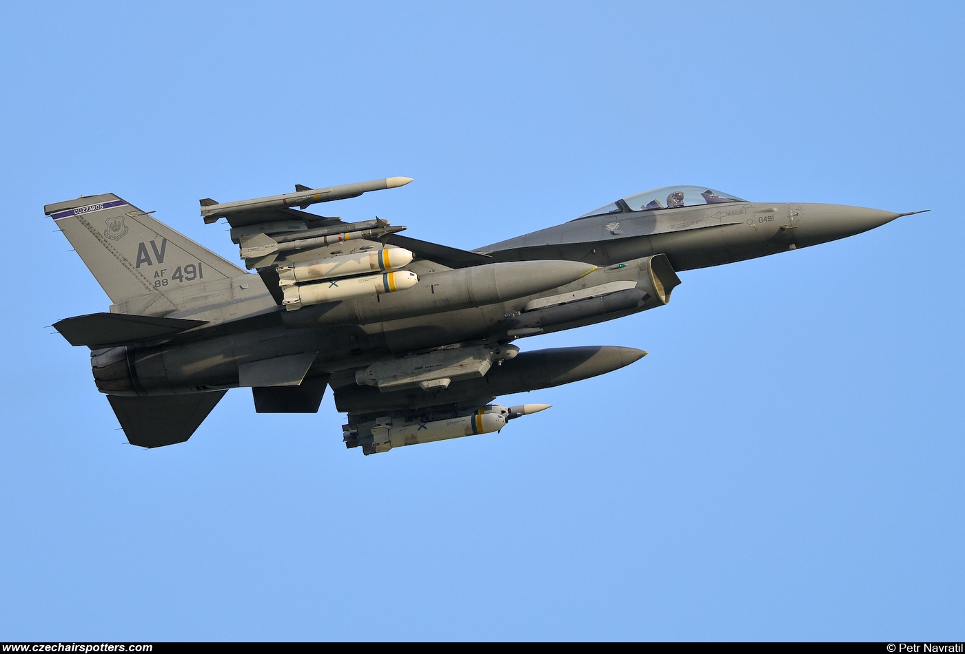 USA - Air Force – Lockheed F-16CJ Fighting Falcon 88-0491