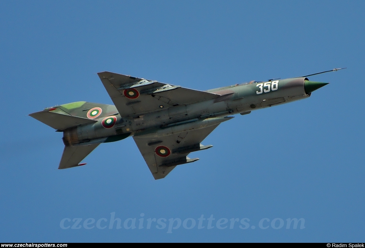 Bulgaria - Air Force – Mikoyan-Gurevich MiG-21bis Fishbed L 358