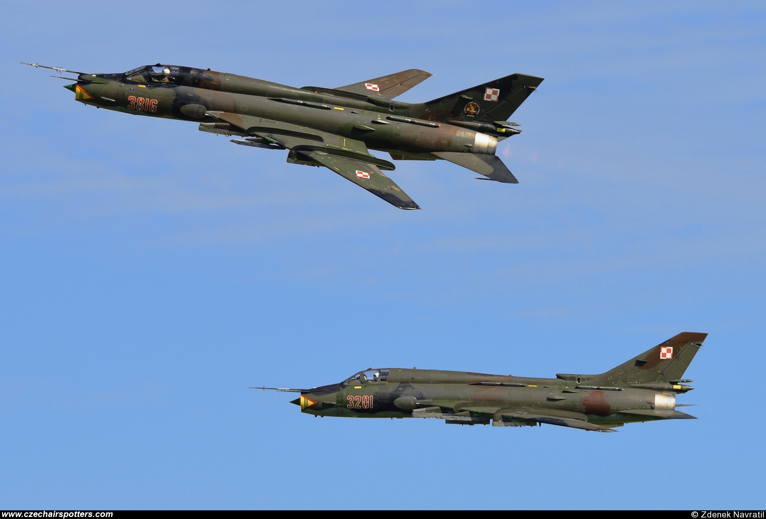 Poland - Air Force – Sukhoi Su-22 M-4 Fitter 3816 + 3201