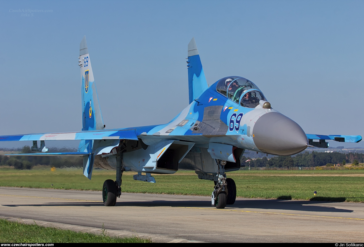 Ukraine - Air Force – Sukhoi Su-27 UB Flanker C 69 BLUE