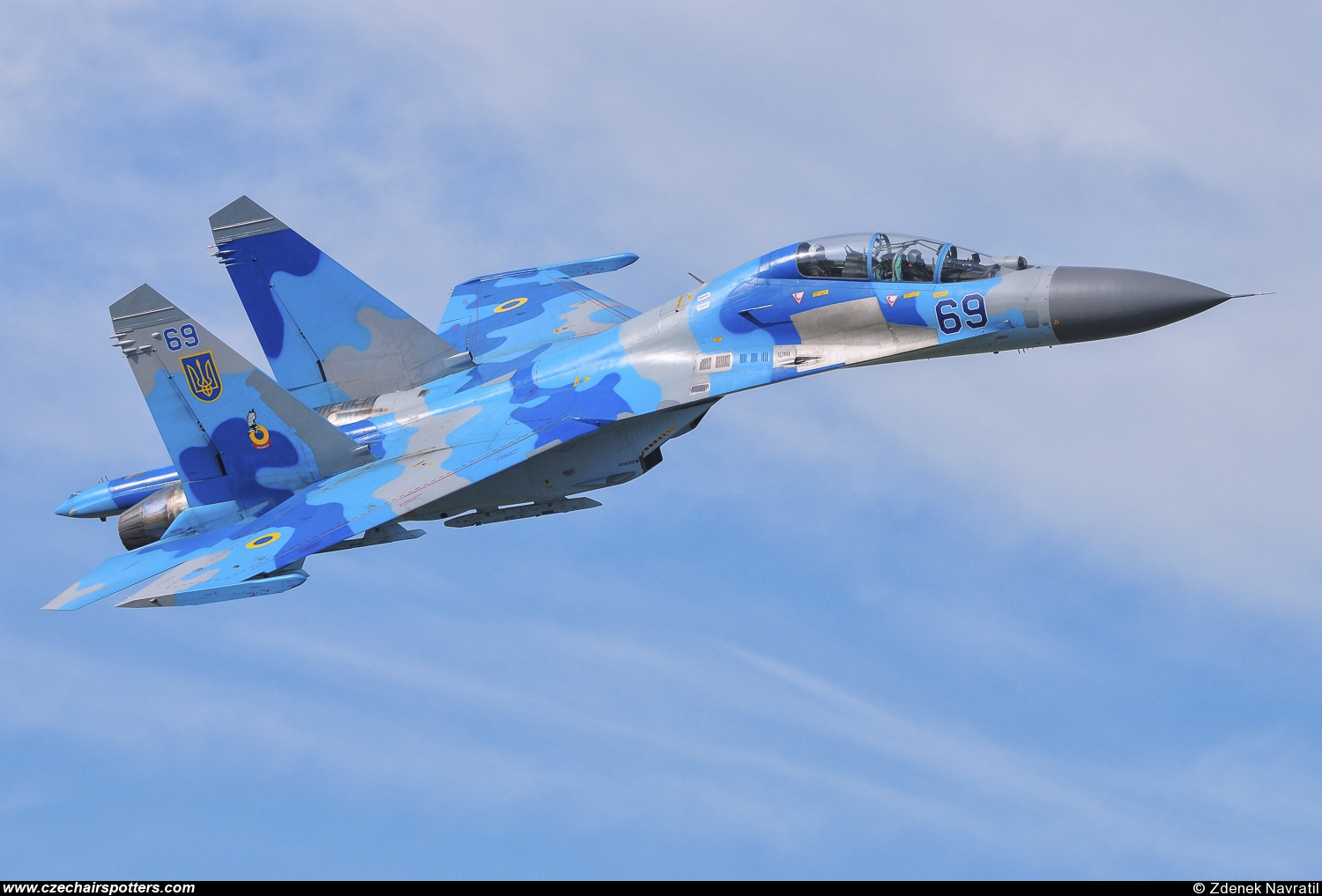 Ukraine - Air Force – Sukhoi Su-27 UB Flanker C 69