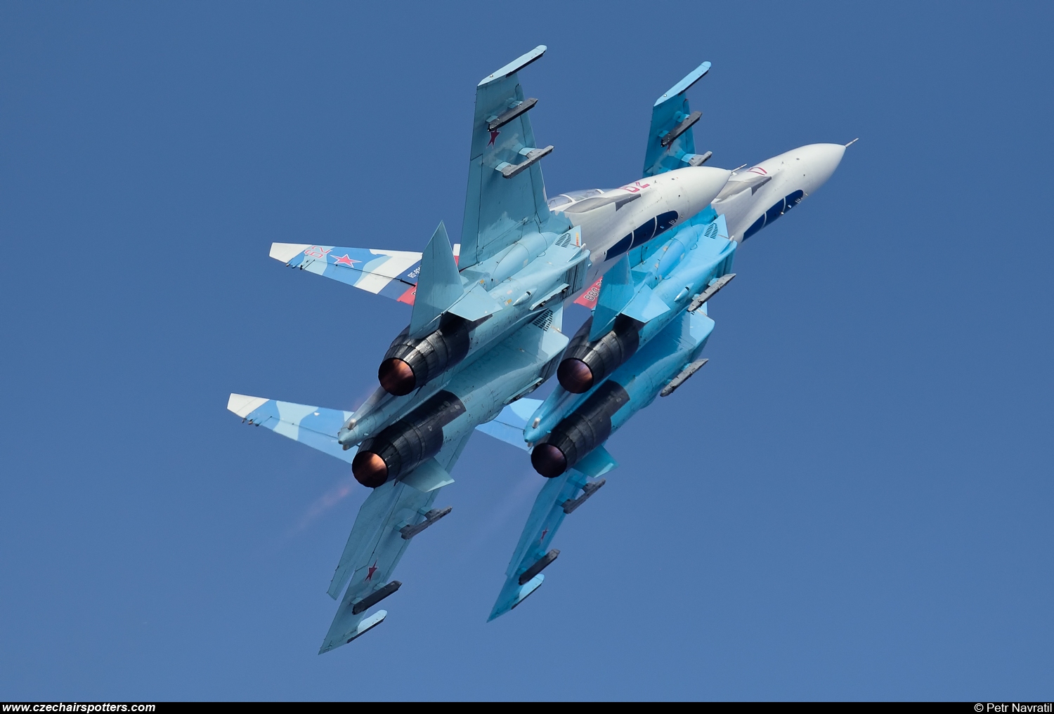 Russia - Air Force – Sukhoi Su-27 UB Flanker C 17 RED/RF-92202