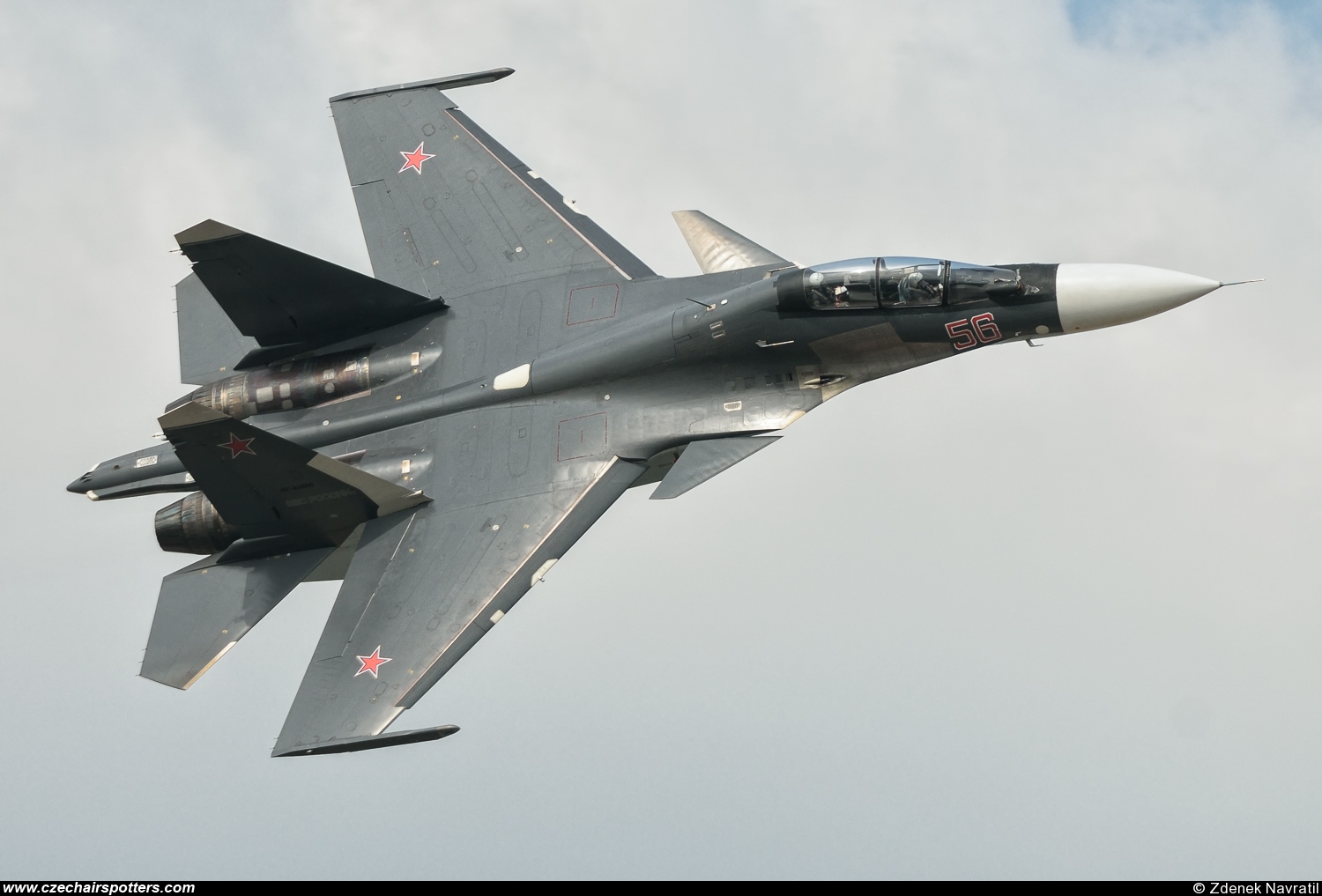 Russia - Air Force – Sukhoi Su-30SM Flanker C 56 RED/RF-93666