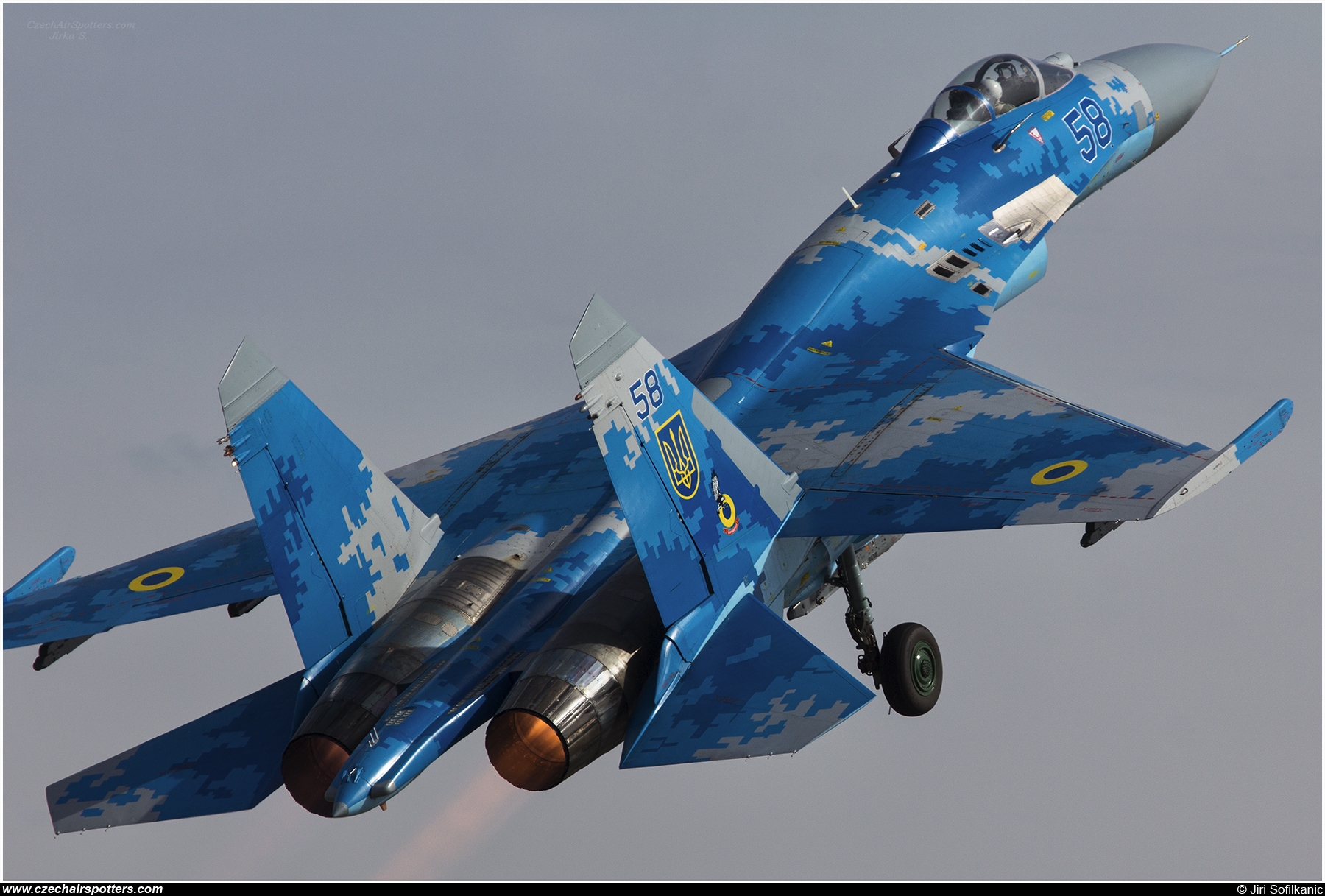 Ukraine - Air Force – Sukhoi Su-27 Flanker B 58 BLUE