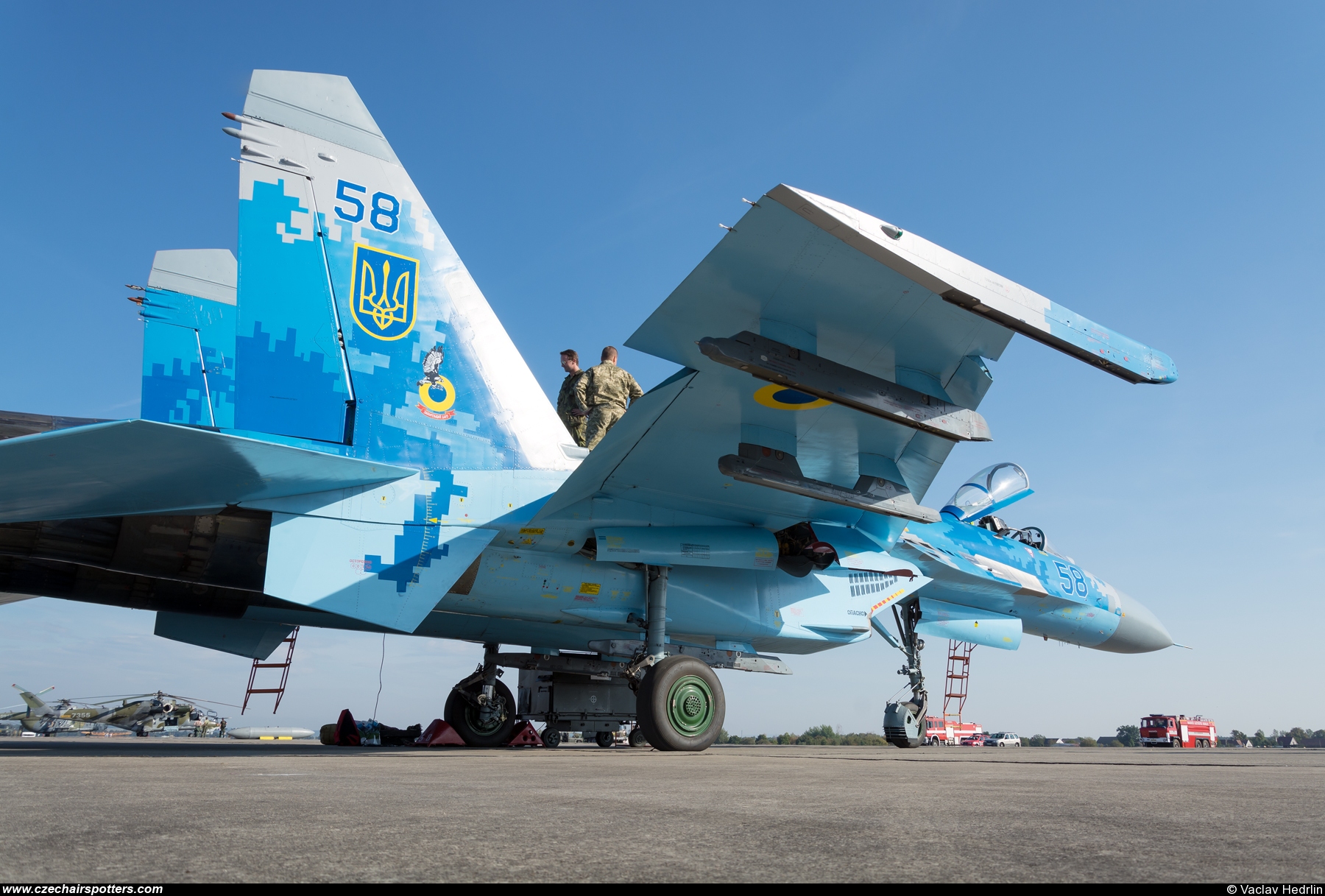 Ukraine - Air Force – Sukhoi Su-27 Flanker B 58 BLUE
