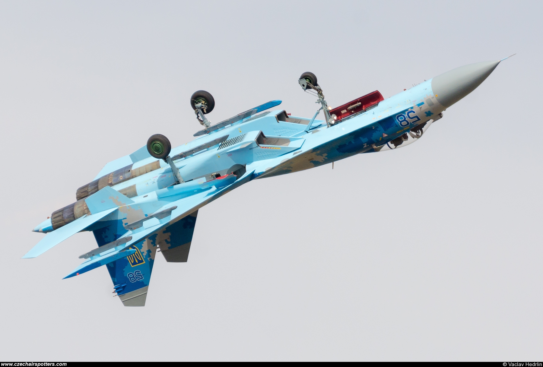 Ukraine - Air Force – Sukhoi Su-27 Flanker B 58 BLUE