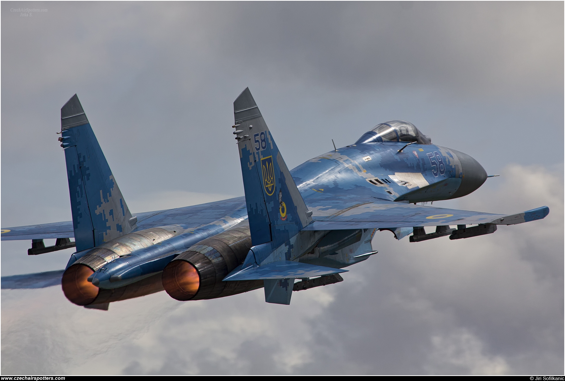 Ukraine - Air Force – Sukhoi Su-27 Flanker B 58 BLUE