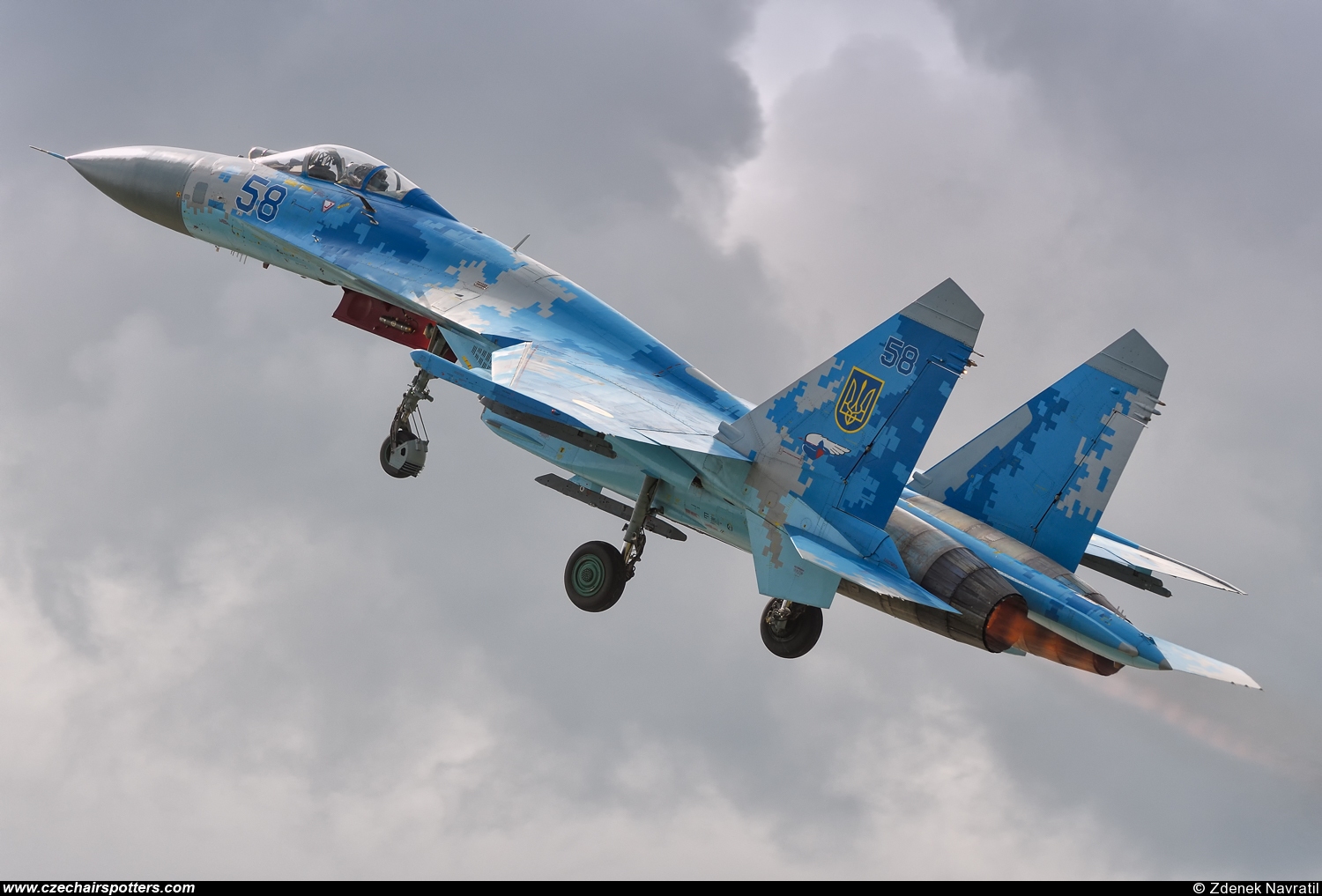 Ukraine - Air Force – Sukhoi Su-27 Flanker-B 58 BLUE