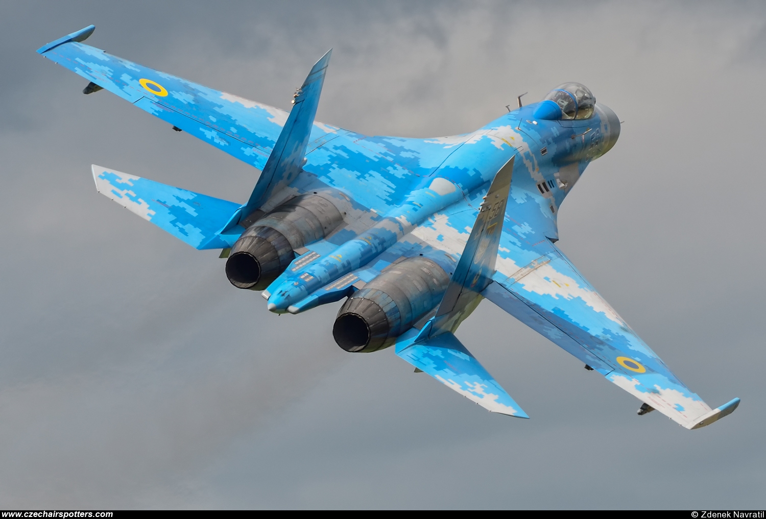 Ukraine - Air Force – Sukhoi Su-27 Flanker-B 58 BLUE