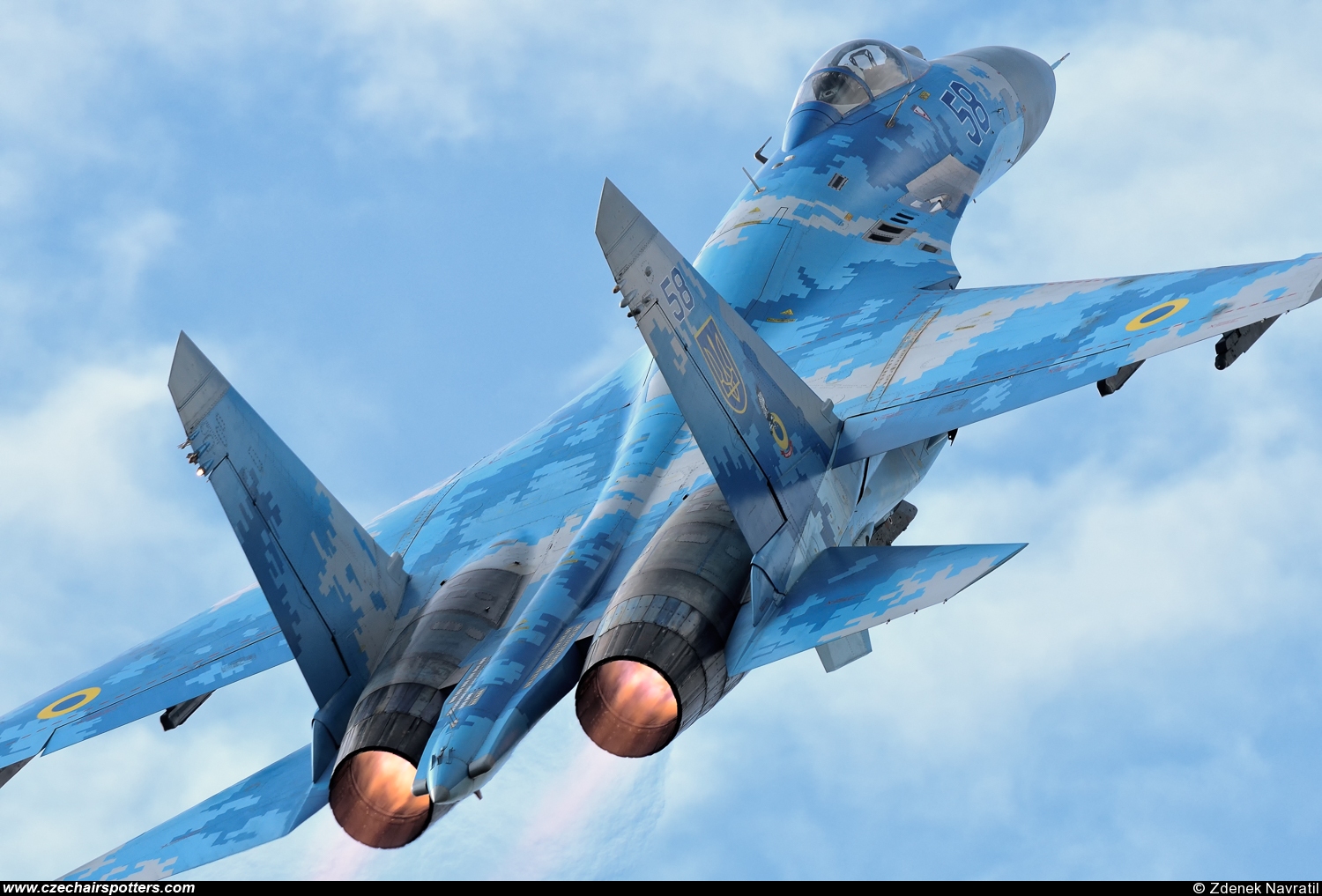 Ukraine - Air Force – Sukhoi Su-27 Flanker-B 58 BLUE