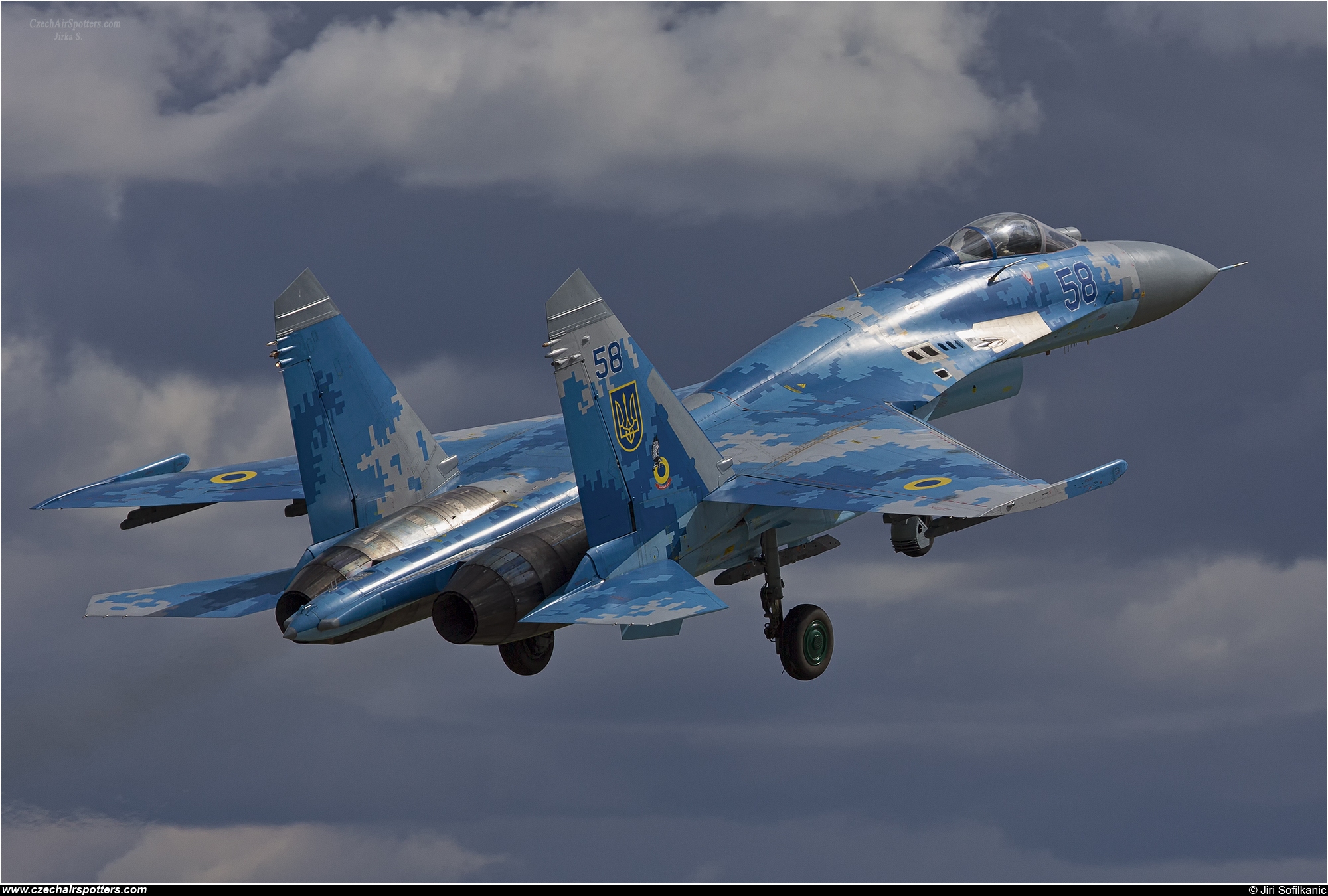 Ukraine - Air Force – Sukhoi Su-27 Flanker B 58 BLUE