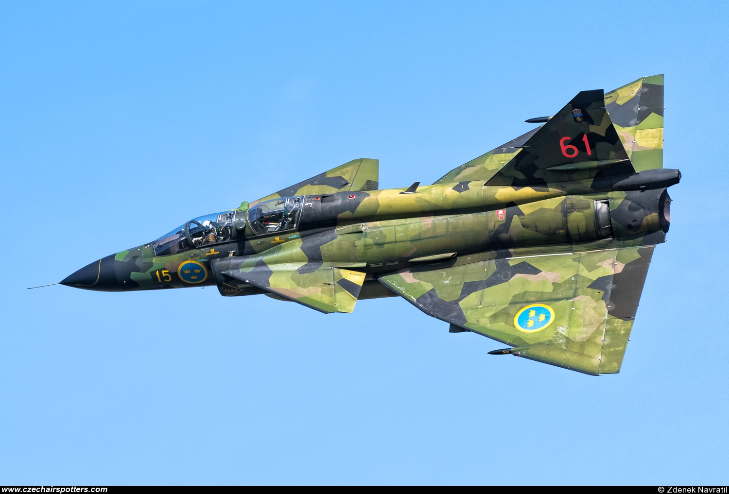 Sweden - Air Force – Saab SK37E Viggen SE-DXO/15/61