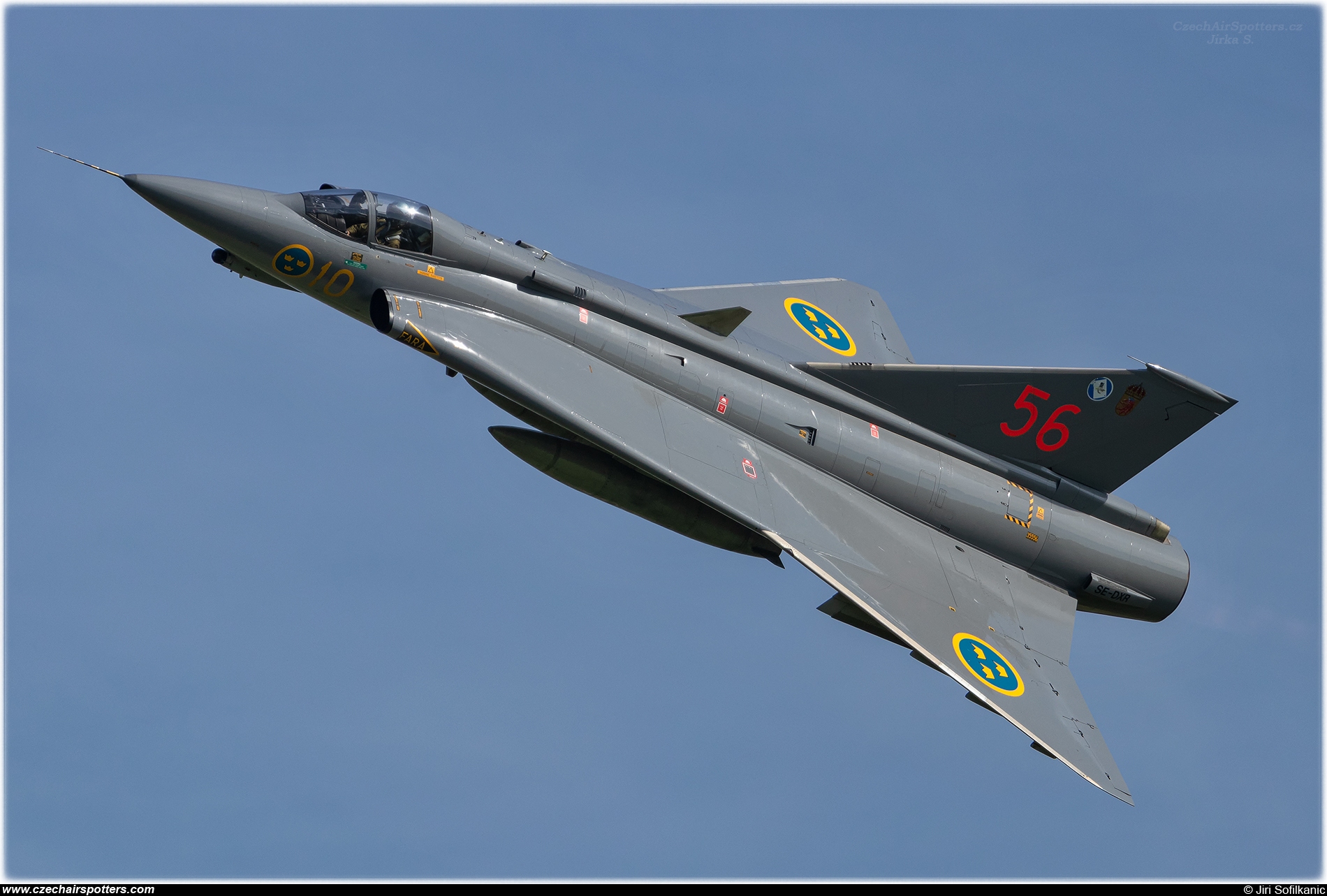 Sweden - Air Force – Saab J35J Draken SE-DXR/10/56