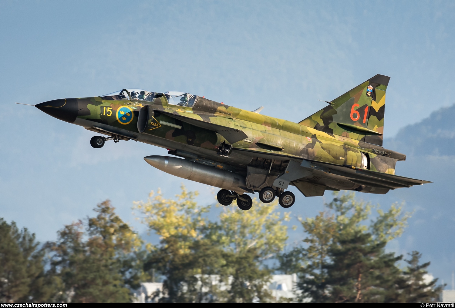 Sweden - Air Force – Saab SK37E Viggen SE-DXO/15/61