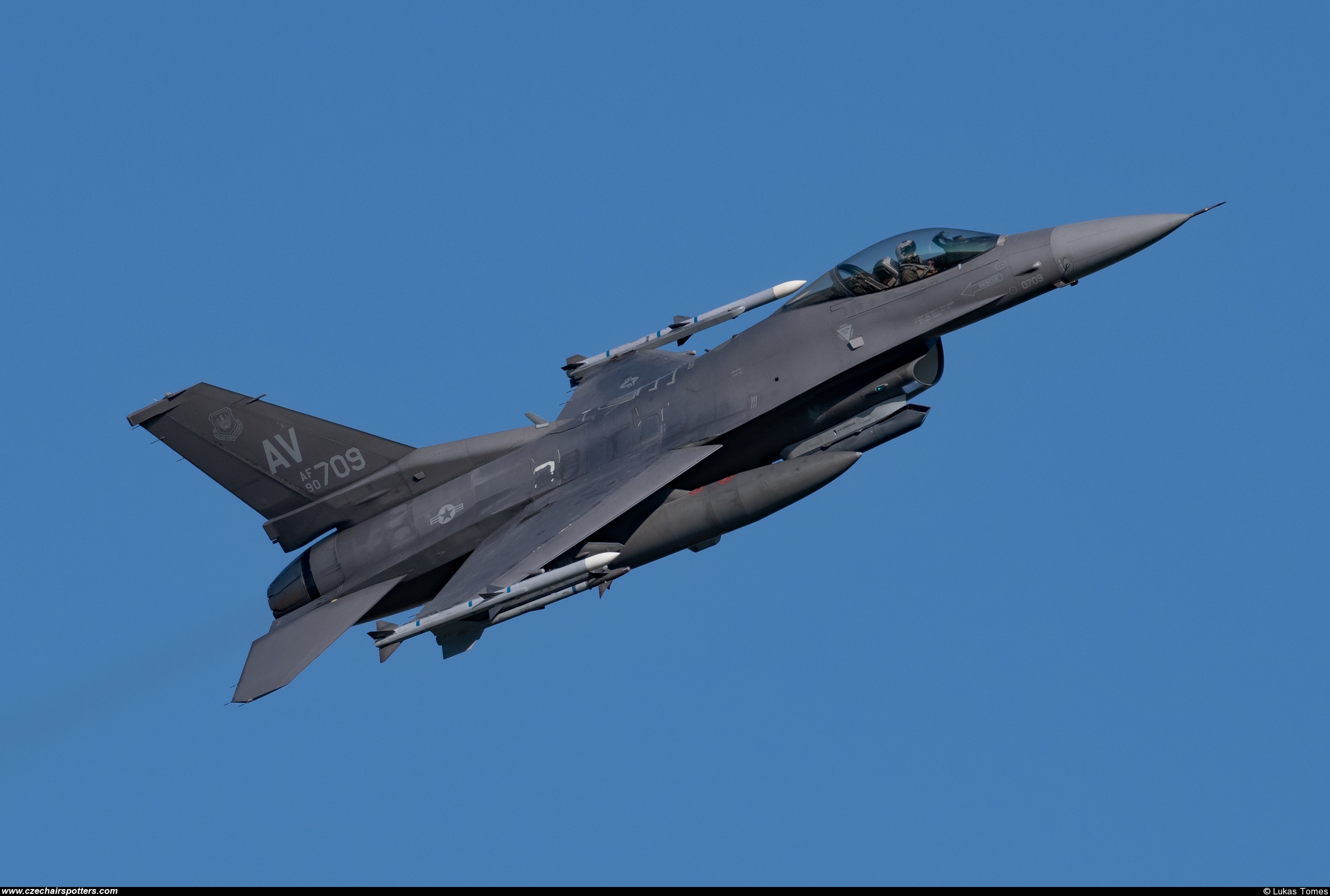 USA - Air Force – General Dynamics F-16C Fighting Falcon 90-0709
