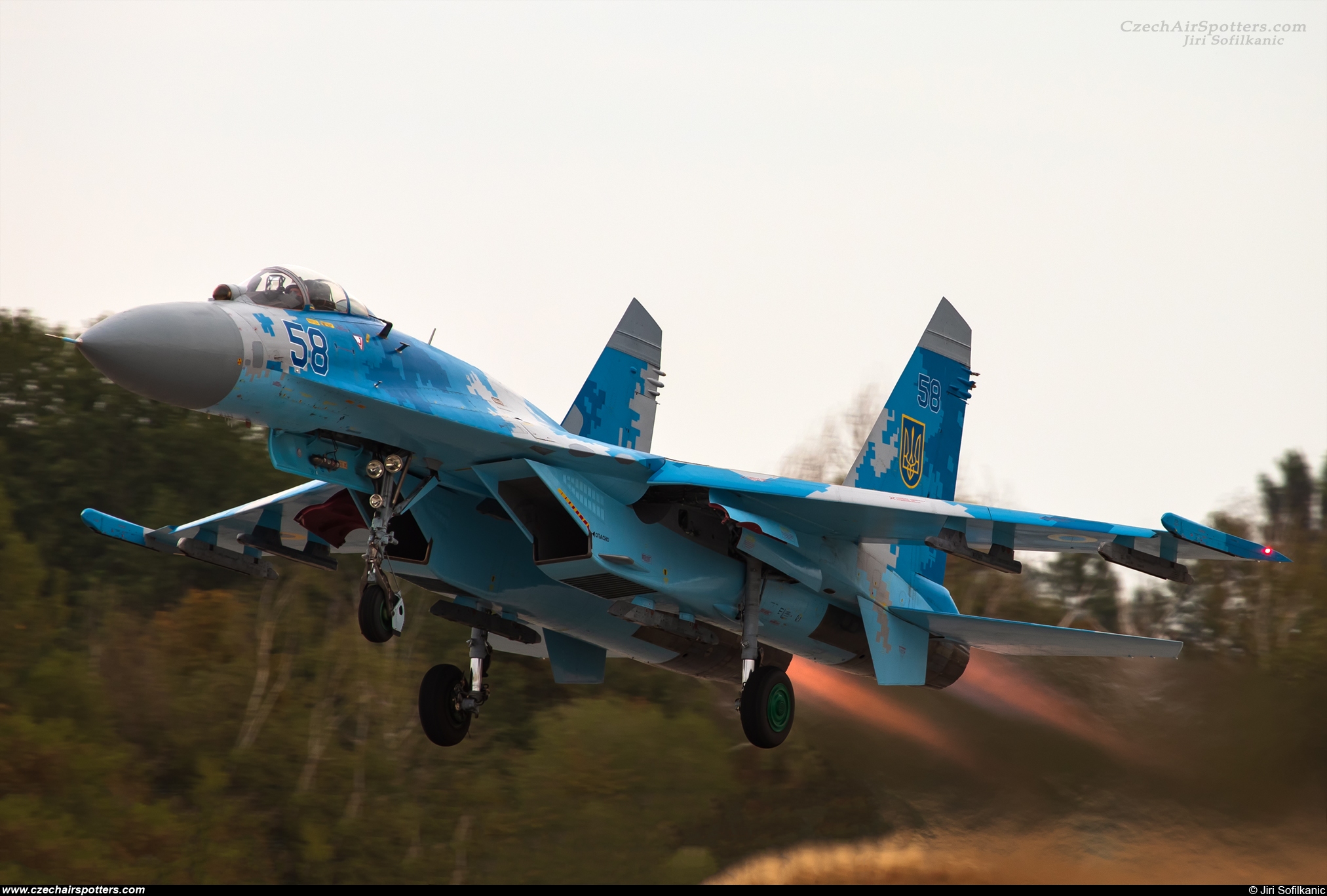 Ukraine - Air Force – Sukhoi Su-27 Flanker B 58 BLUE