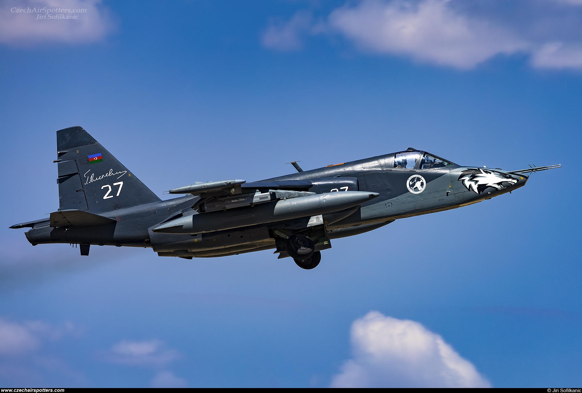 Azerbaijan - Air Forces – Sukhoi Su-25 ML Frogfoot 27 WHITE