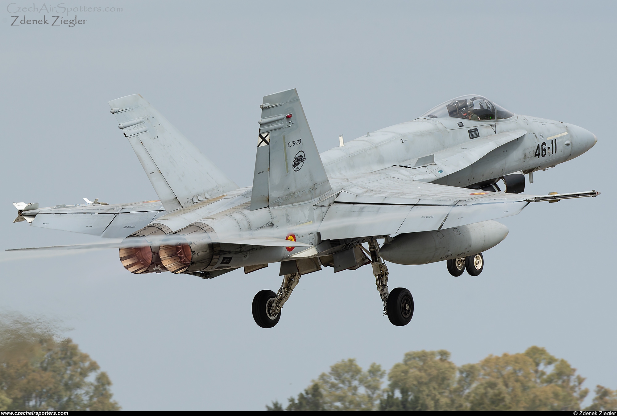 Spain - Air Force – McDonnell Douglas EF-18A+ Hornet C.15-83 / 46-11