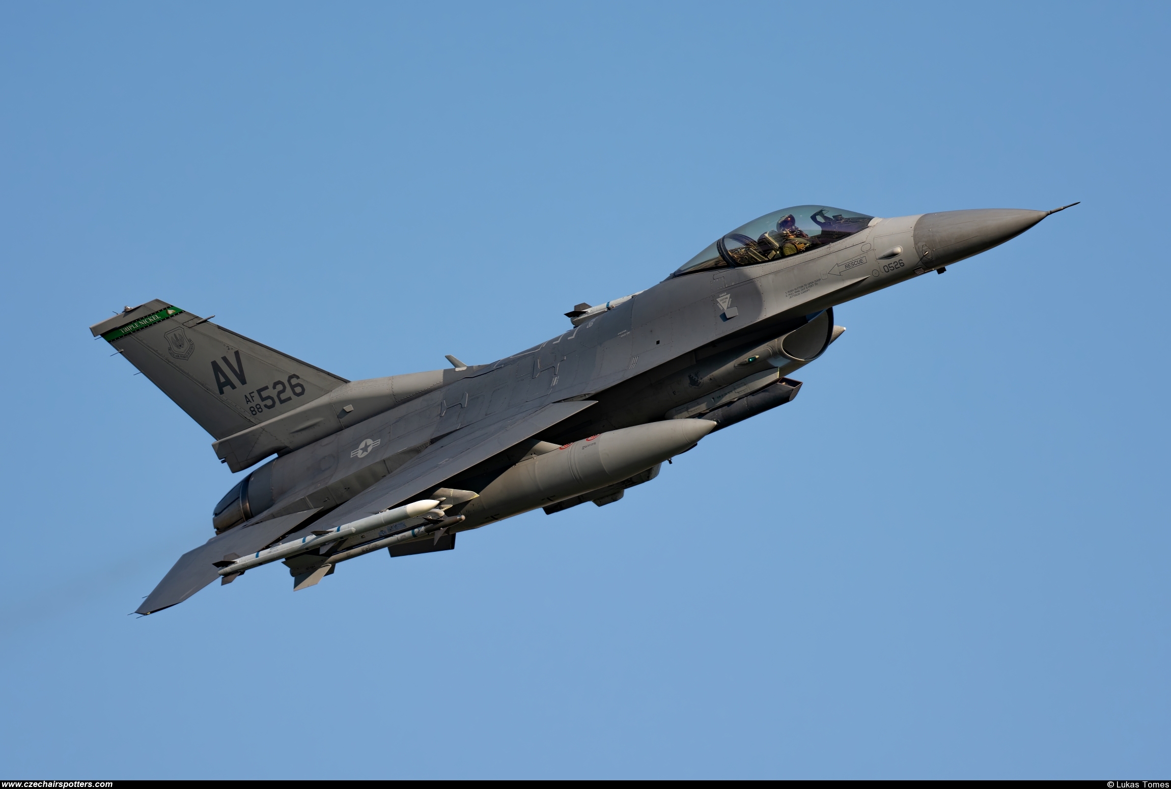 USA - Air Force – General Dynamics F-16C Fighting Falcon 88-0526